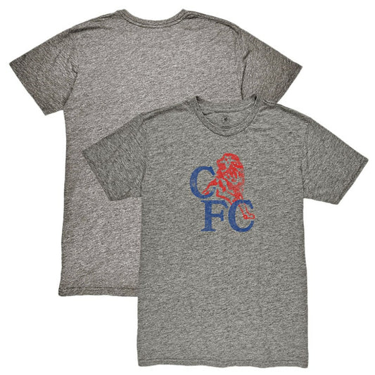 Chelsea 1863FC Retro '86 Badge Vintage Tri-Blend T-Shirt on sale - Heather Gray