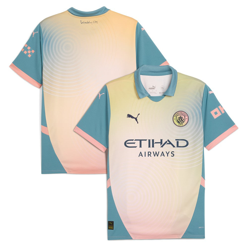 Manchester City 2024/25 Fourth Replica Jersey Discount - Blue
