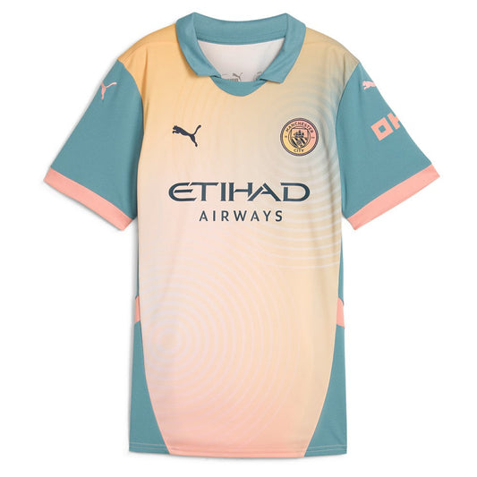 Kevin De Bruyne Manchester City Women's 2024/25 Fourth Replica Player Jersey Discount - Blue