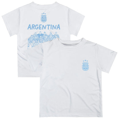 Argentina National Team Vive La Fete Toddler Impressions Artwork Icons T-Shirt for sale - White