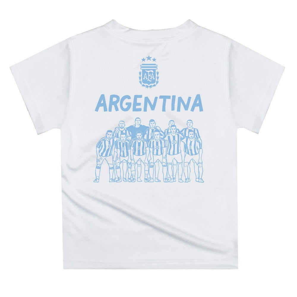 Argentina National Team Vive La Fete Youth Impressions Artwork Icons T-Shirt for sale - White