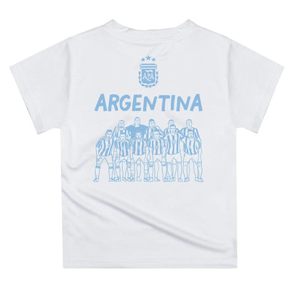 Argentina National Team Vive La Fete Youth Impressions Artwork Icons T-Shirt for sale - White