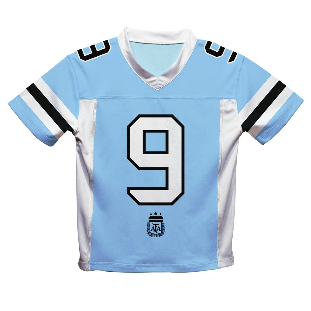 Julián Álvarez Argentina National Team Vive La Fete  Football Jersey for sale - Light Blue