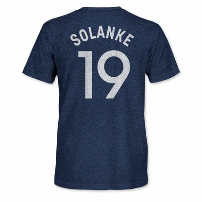 Dominic Solanke Tottenham Hotspur 1863FC Retro Player Name & Number Tri-Blend T-Shirt Sale - Navy