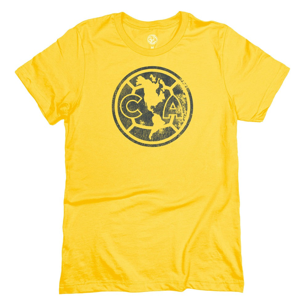 Club America 1863FC Mono Badge T-Shirt Discount - Yellow