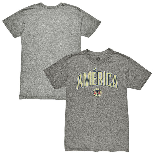 Club America 1863FC Wordmark Vintage Tri-Blend T-Shirt Discount - Heather Gray
