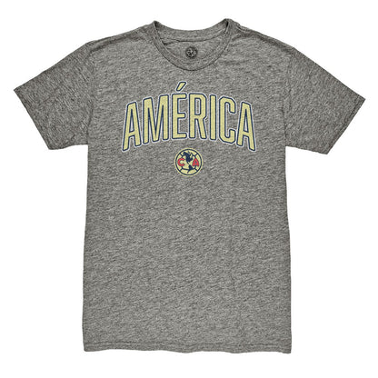Club America 1863FC Wordmark Vintage Tri-Blend T-Shirt Discount - Heather Gray