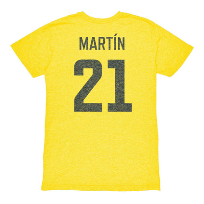 Henry Martin Club America 1863FC Vintage Player Name & Number Tri-blend T-Shirt Discount - Yellow