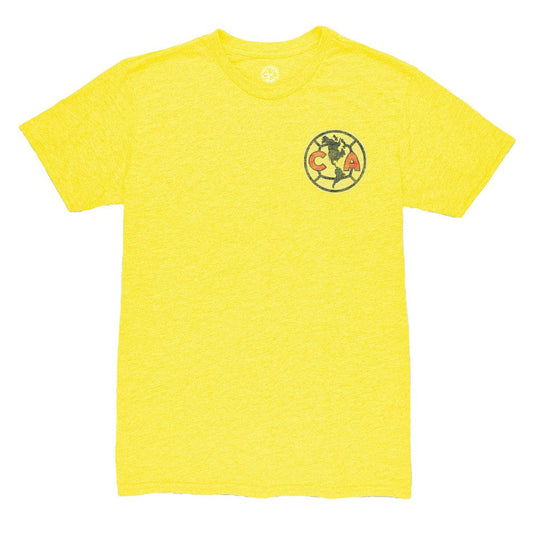 Alejandro Zendejas Club America 1863FC Vintage Player Name & Number Tri-blend T-Shirt Discount - Yellow