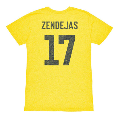 Alejandro Zendejas Club America 1863FC Vintage Player Name & Number Tri-blend T-Shirt Discount - Yellow