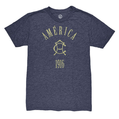 Club America 1863FC Team Arch Vintage Tri-Blend T-Shirt Discount - Navy