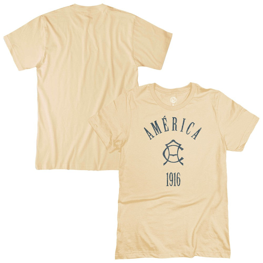 Club America 1863FC Team Arch T-Shirt Discount - Tan