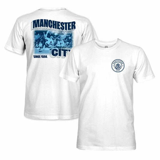 Manchester City 1863FC Duo Tone Player T-Shirt Discount - White