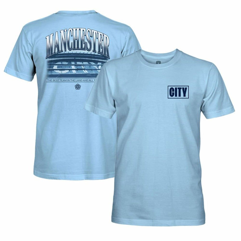 Manchester City 1863FC Duo Tone Stadium T-Shirt Discount - Sky Blue
