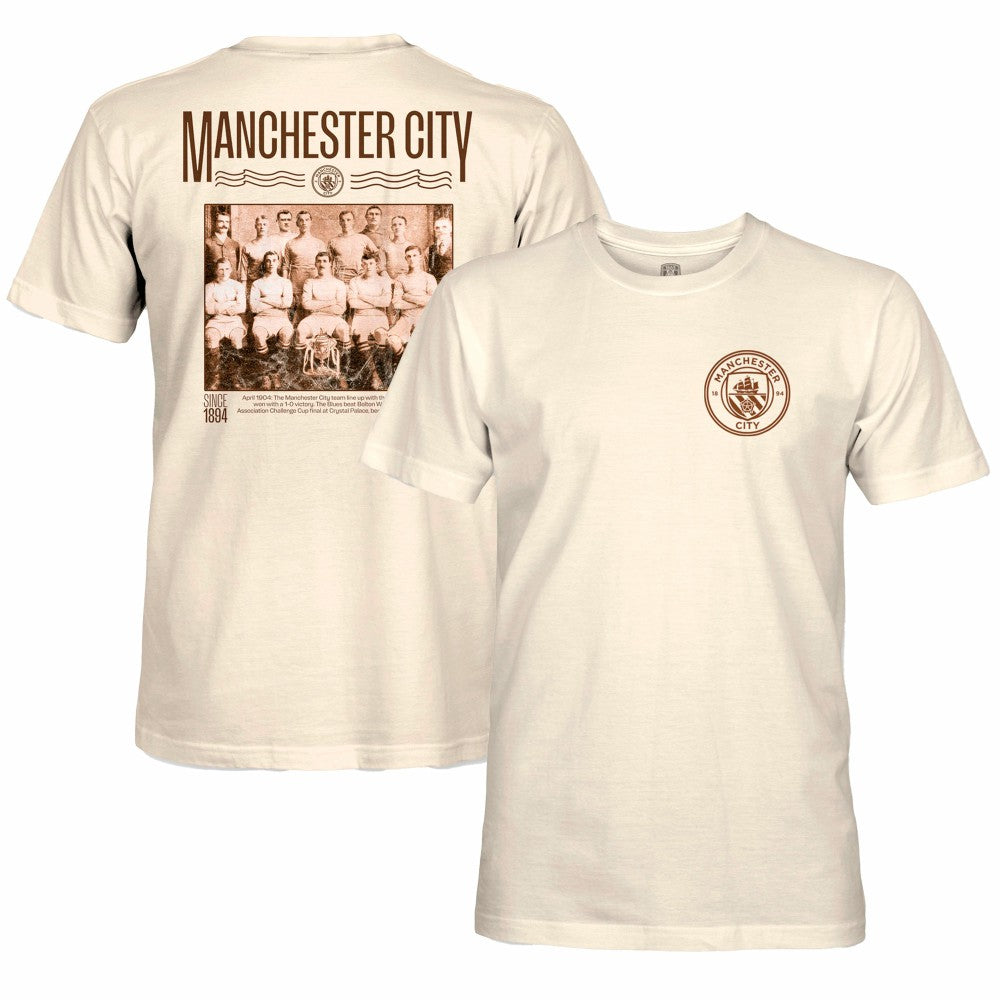 Manchester City 1863FC Vintage Photo T-Shirt Discount - Natural