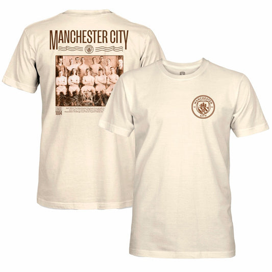 Manchester City 1863FC Vintage Photo T-Shirt Discount - Natural