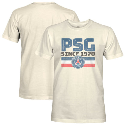 Paris Saint-Germain 1863FC Retro Stripes T-Shirt on sale - Tan