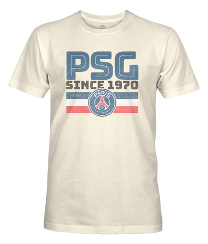 Paris Saint-Germain 1863FC Retro Stripes T-Shirt on sale - Tan