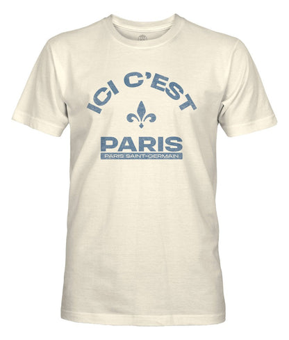 Paris Saint-Germain 1863FC Team Arch T-Shirt on sale - Tan
