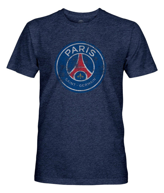 Paris Saint-Germain 1863FC Color Badge Vintage Tri-Blend T-Shirt for sale - Navy