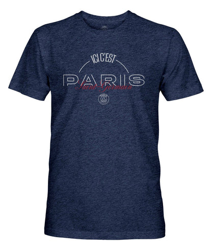 Paris Saint-Germain 1863FC Slogan Vintage Tri-Blend T-Shirt on sale - Navy