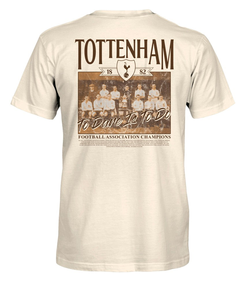 Tottenham Hotspur 1863FC Vintage Photo T-Shirt Sale - Cream