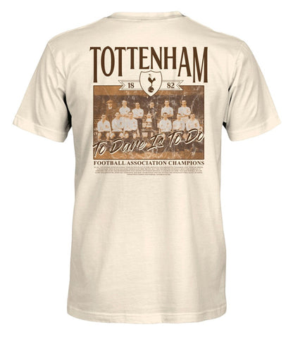 Tottenham Hotspur 1863FC Vintage Photo T-Shirt Sale - Cream