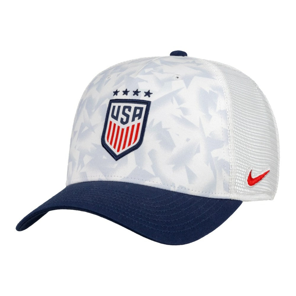 USWNT Unisex Rise Printed Trucker Adjustable Hat on sale - White