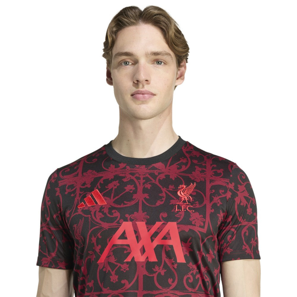 Liverpool 2025/26 AEROREADY Pre-Match Top for sale - Black