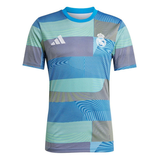 Real Madrid 2025/26 AEROREADY Pre-Match Top Discount - Blue
