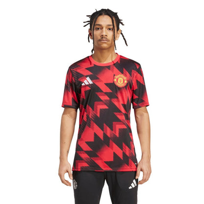 Manchester United 2025/26 AEROREADY Pre-Match Top Discount - Red