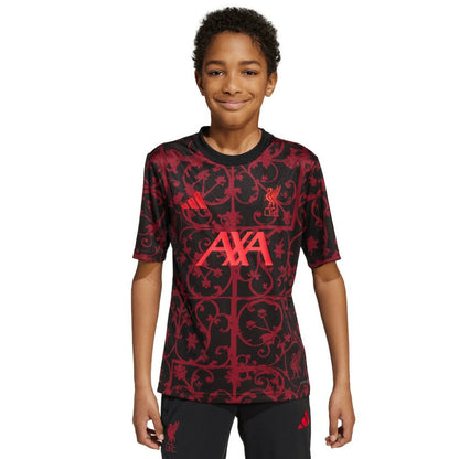 Liverpool Youth 2025/26 Pre-Match AEROREADY Top Discount - Black