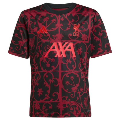 Liverpool Youth 2025/26 Pre-Match AEROREADY Top Discount - Black
