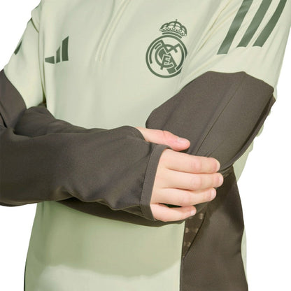 Real Madrid Youth 2025/26 Training AEROREADY Quarter-Zip Pullover Discount - Green