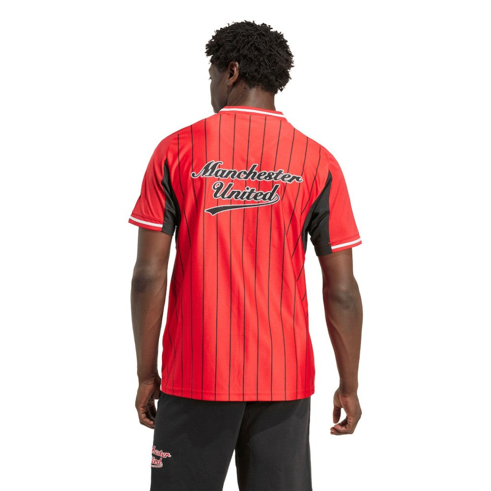 Manchester United US Pack Full-Button Baseball Jersey Discount - Red