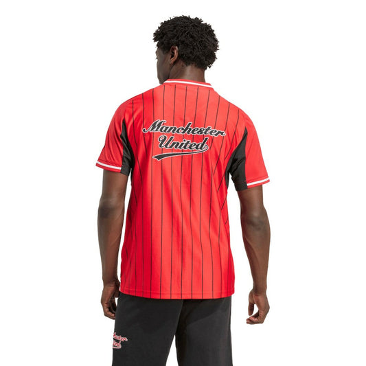 Manchester United US Pack Full-Button Baseball Jersey Discount - Red