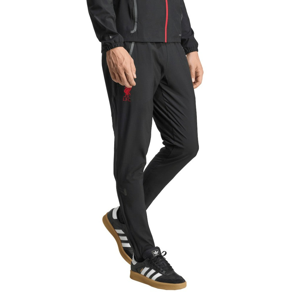 Liverpool 2025/26 Tiro Vis Tech Travel Pants Discount - Black