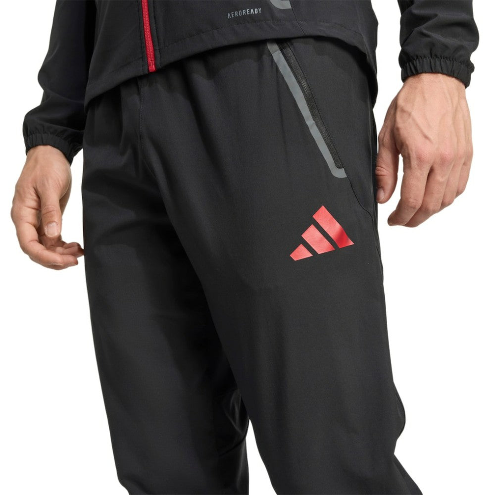 Liverpool 2025/26 Tiro Vis Tech Travel Pants Discount - Black