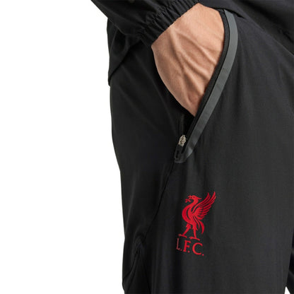 Liverpool 2025/26 Tiro Vis Tech Travel Pants Discount - Black