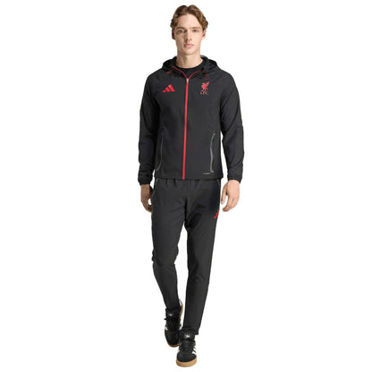 Liverpool 2025/26 Tiro Vis Tech Travel Jacket Discount - Black