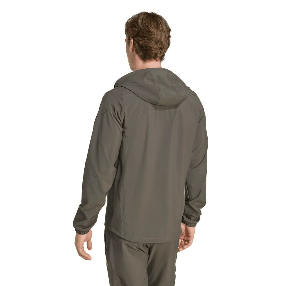 Real Madrid 2025/26 Tiro Vis Tech Travel Jacket Discount - Olive