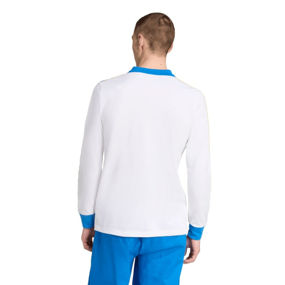 Real Madrid Terrace Icons Long Sleeve Polo Discount - White