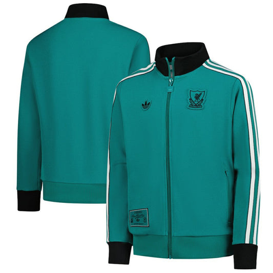 Liverpool Youth Terrace Icons Full-Zip Track Jacket Discount - Green