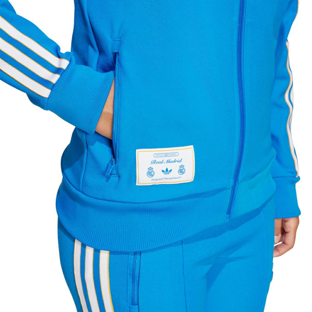 Real Madrid Youth Terrace Icons Full-Zip Track Jacket Discount - Blue