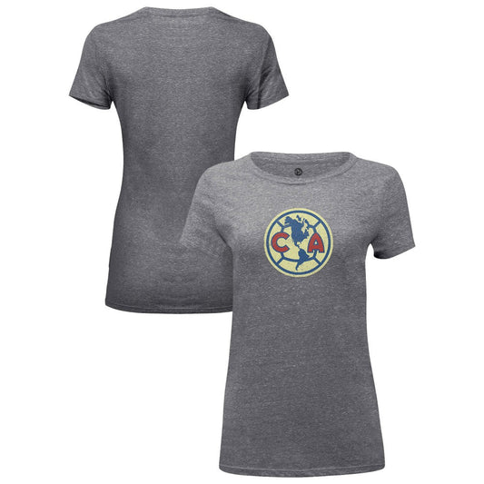 Club America 1863FC Women's Color Badge Tri-Blend T-Shirt Discount - Heather Gray