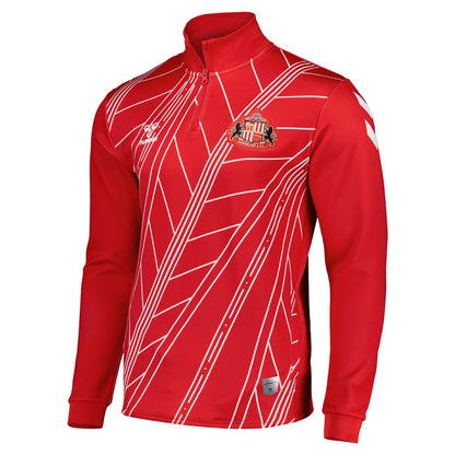 Sunderland Hummel Home Pre-Match Half Zip Sale - Red