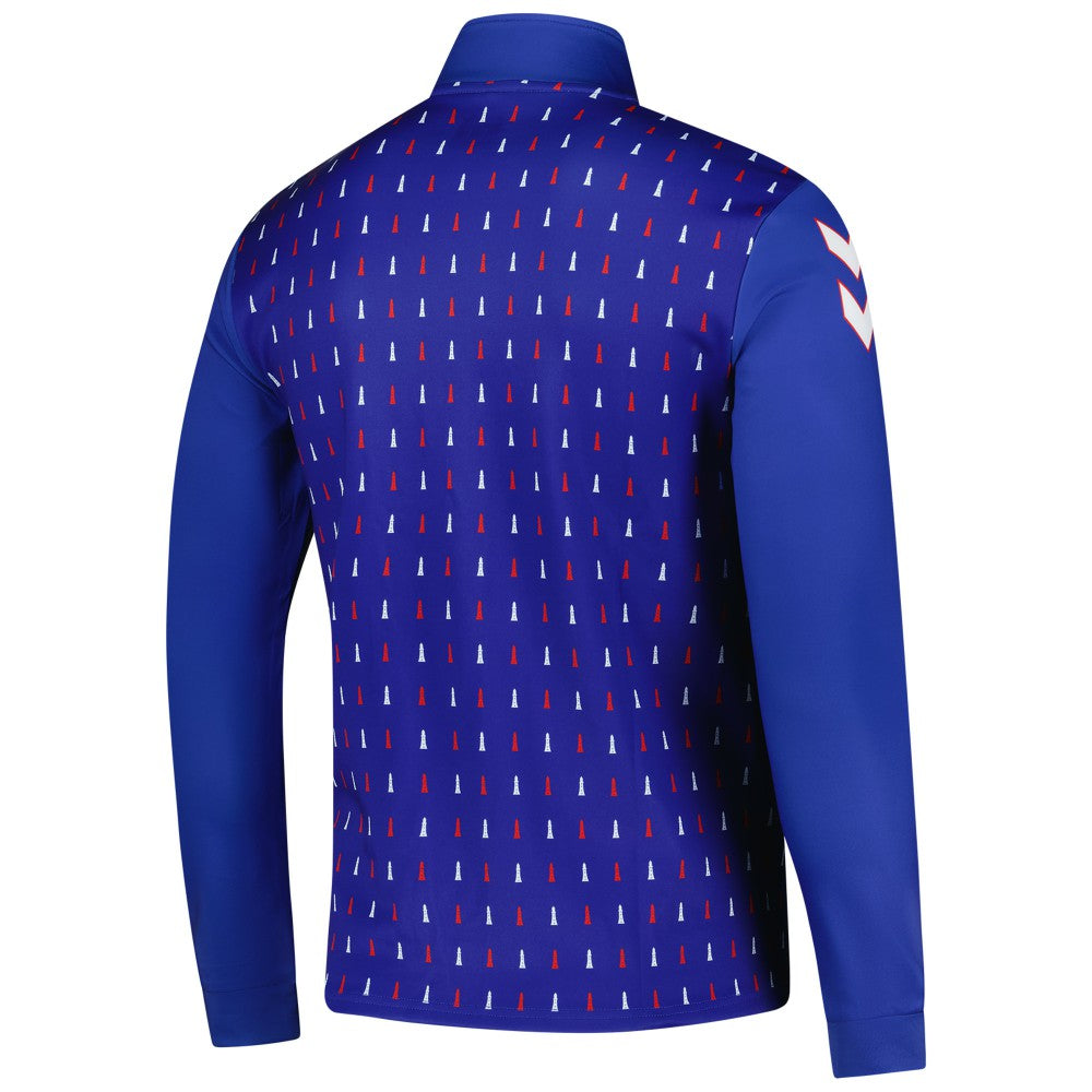 Sunderland Hummel Away Pre-Match Half Zip Sale - Blue