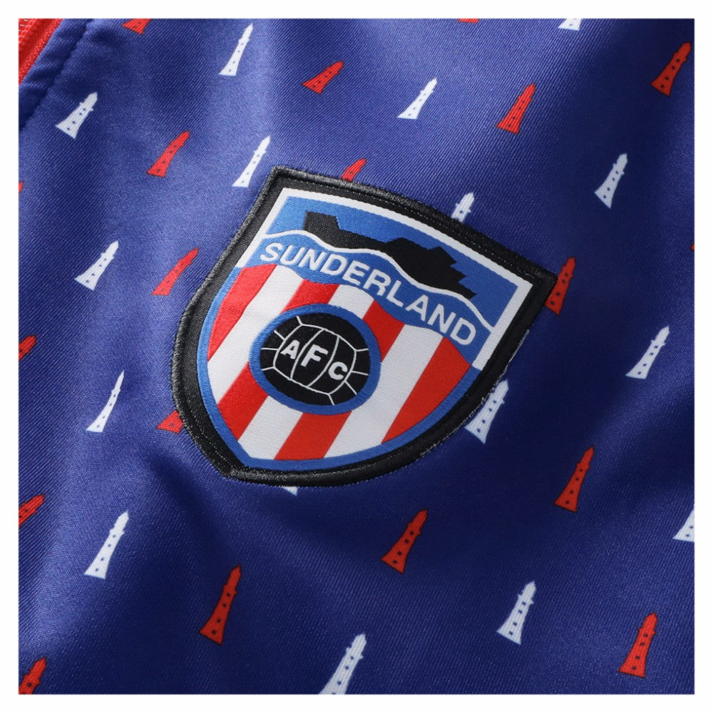 Sunderland Hummel Away Pre-Match Half Zip Sale - Blue