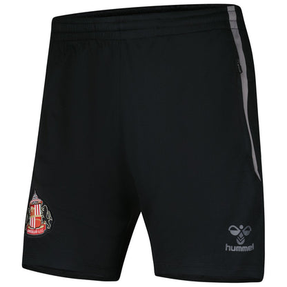 Sunderland Hummel Training Shorts Discount - Black