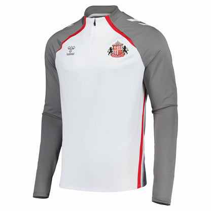 Sunderland Hummel Training Half Zip Sale - White